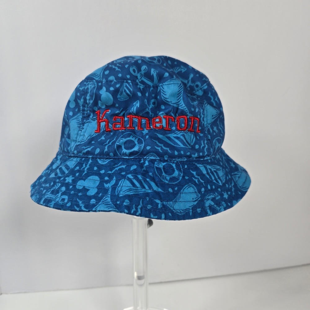 Disney Parks Bucket Hat Toddler 52cm Blue Mickey‎ Mouse Nautical Sailor Kameron